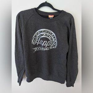 Pickle London happy sweatshirt gray m